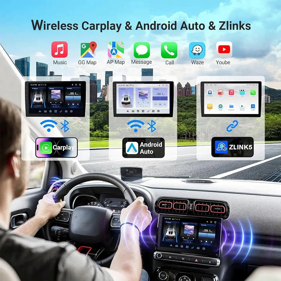 2Din Android Car Stereo With CarPlay And GPS For Volkswagen Golf by InterCyprus Trading Ltd