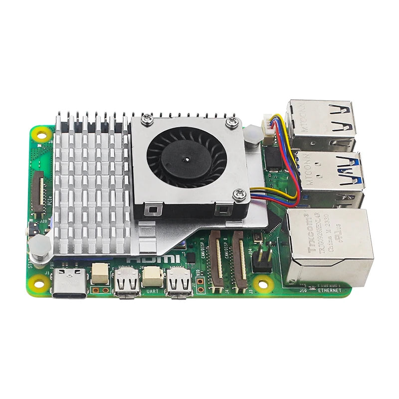 Raspberry Pi 5 Active Cooler &ndash; PWM Speed Adjustable Fan with Aluminum Heatsink