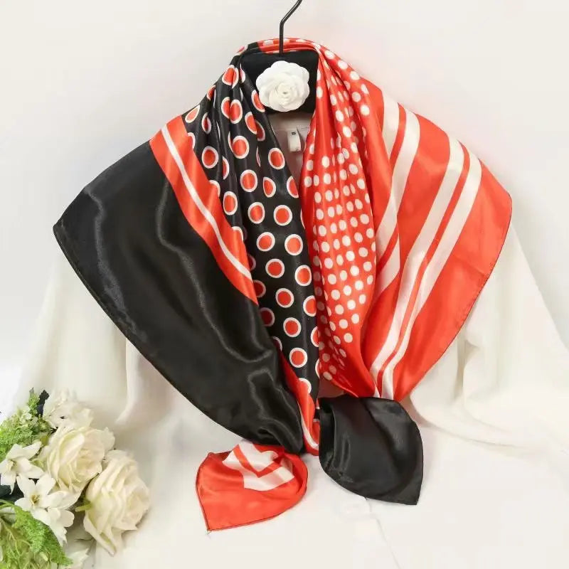 90x90cm Women Scarf &ndash; Luxurious Silk Feeling Elegance