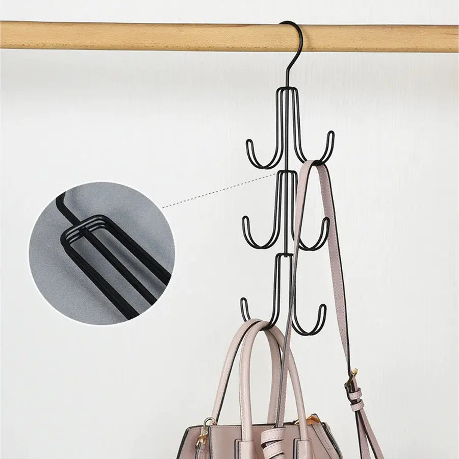 1PCS Rotatable Hanger Hat Tie Belt Bag Storage Hooks Hanger Multi-functional Multi-layer Wardrobe Bag Hangers Space Saving by InterCyprus Trading Ltd