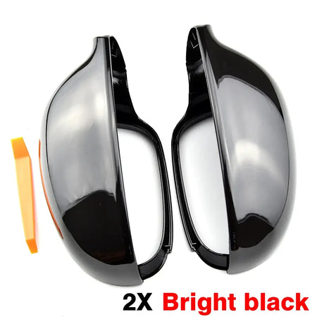 Side Wing Mirror Cover Caps Carbon Black ABS For VW Golf MK5 by InterCyprus Trading Ltd