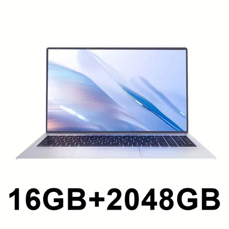 New 15.6 Inch Portable Laptop &ndash; High Performance with 16GB RAM and 2048GB Storage Argent 16GB 2048GB