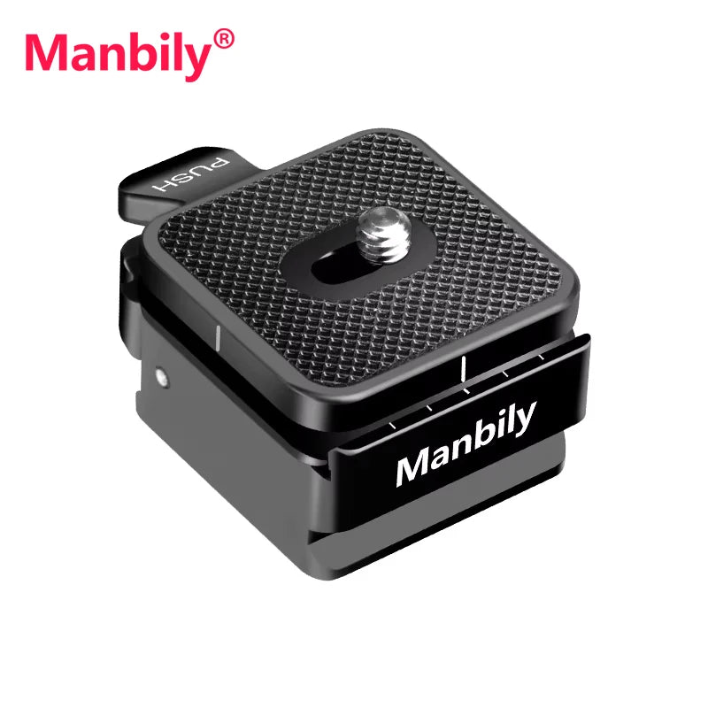 Manbily Arca Swiss Quick Release Adapter for Tripod &amp; Monopod - Secure &amp; Portable