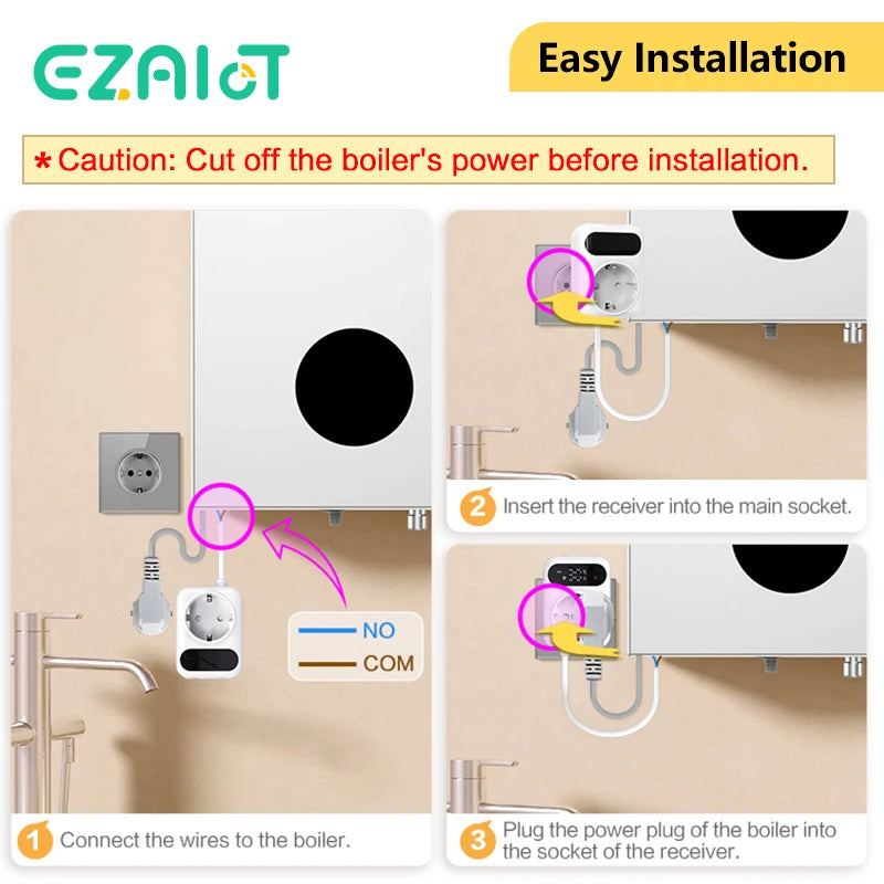 Tuya WiFi Gas Boiler Thermostat &ndash; Alexa Google Ready