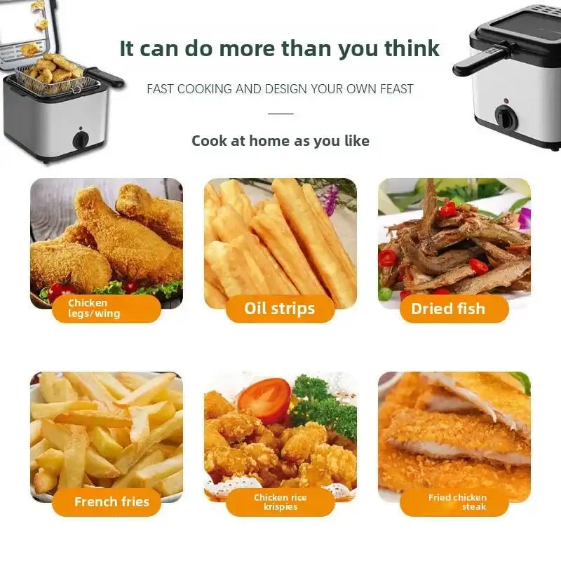 4L Electric Deep Fryer For Fried Chicken And French Fries