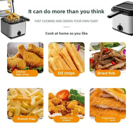 4L Electric Deep Fryer For Fried Chicken And French Fries