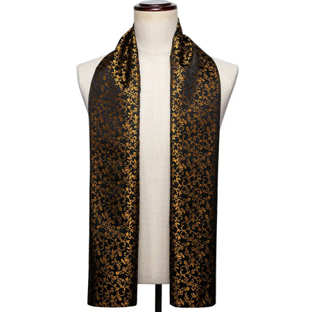 Barry.Wang Jacquard Silk Scarf &ndash; Elegant Floral Paisley Design SW-1027