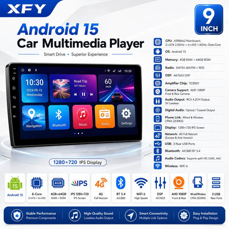 Android 15 Car Radio With GPS For Volkswagen Golf Passat by InterCyprus Trading Ltd
