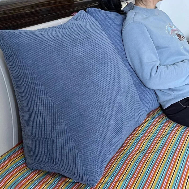 Ergonomic Triangle Backrest Pillow for Bed and Sofa