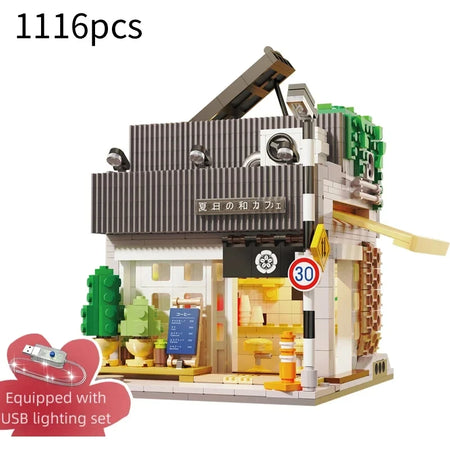 Cada Sushi House Bricks Set LED &ndash; Mini City Street Set Without original box