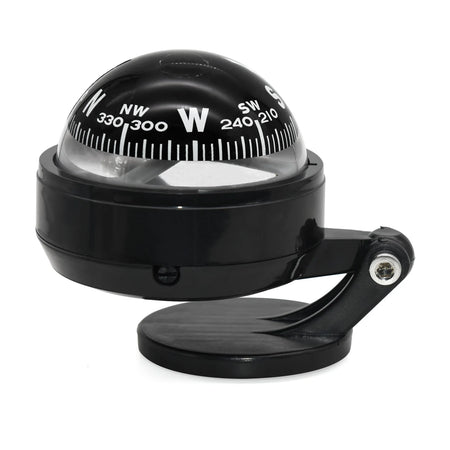 Navigation Compass With LED Light - Pivoting Design Type C Black
