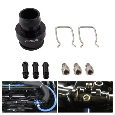 PIKBUK Aluminum Auto Turbo Boost Gauge Tap Adaptor For VW GOLF MK6 AUDI A3 4 TT Leon 1.8 2.0TSI EA888 2gen 1.8t 2.0t Engine by InterCyprus Trading Ltd