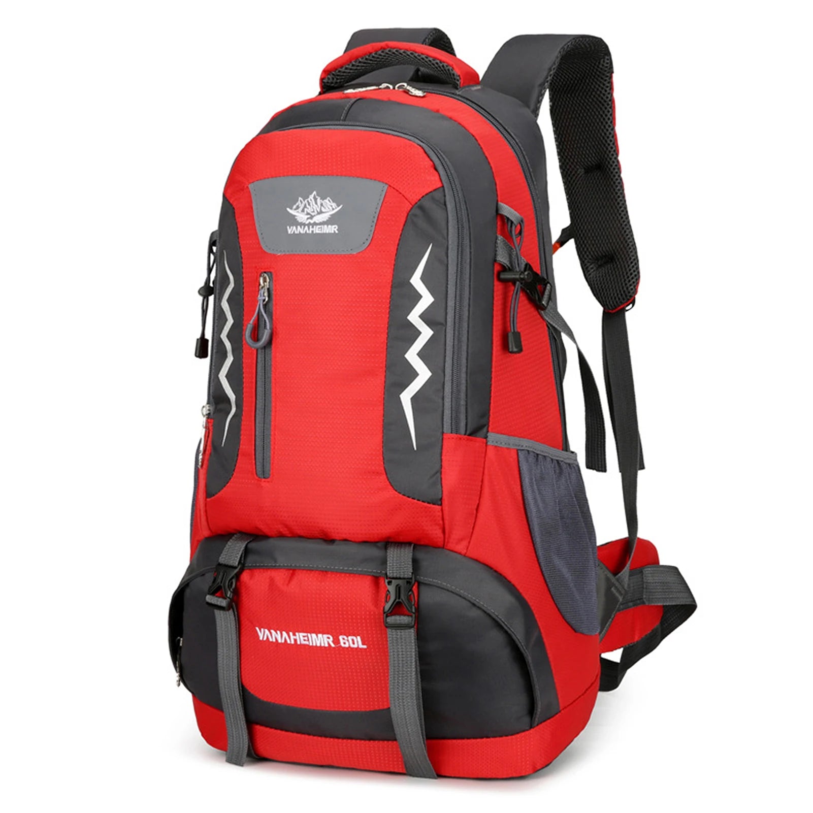 Lixada 60L Hiking Backpack &ndash; Water Resistant Outdoor Travel Red