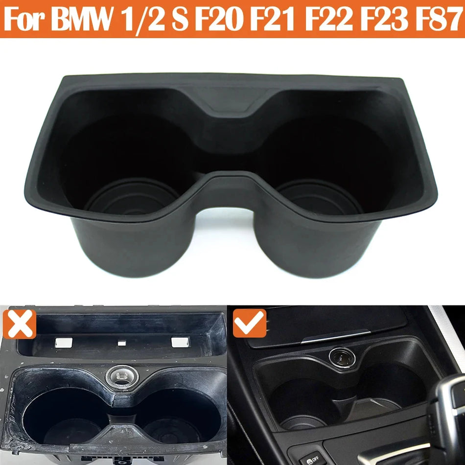 Cup Holder Insert for BMW 1/2 Series F20-F23 M2 F87 Removable TPU Cover Interior Car Accessory