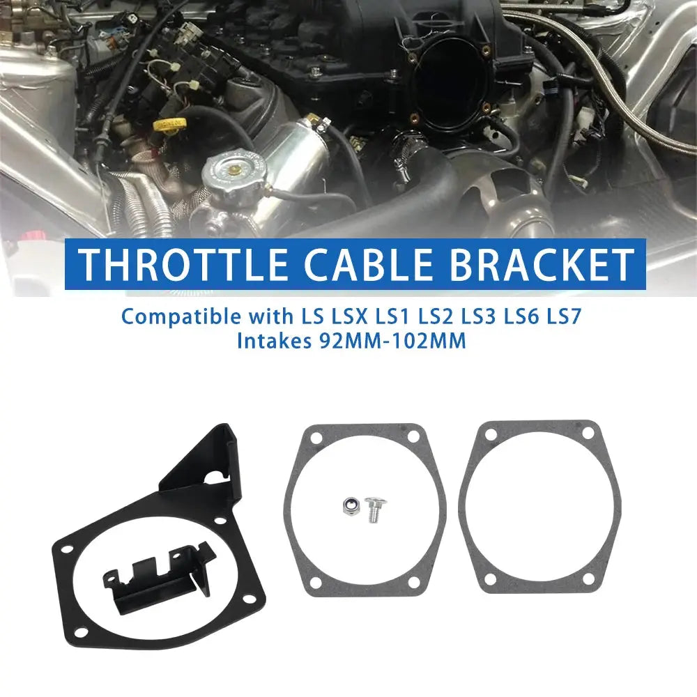 4-Bolt Throttle Cable Bracket Fit for LS LS2 LS3 LS6 LS7 Engines Intakes 92MM-102MM 81012 81042 by InterCyprus Trading Ltd