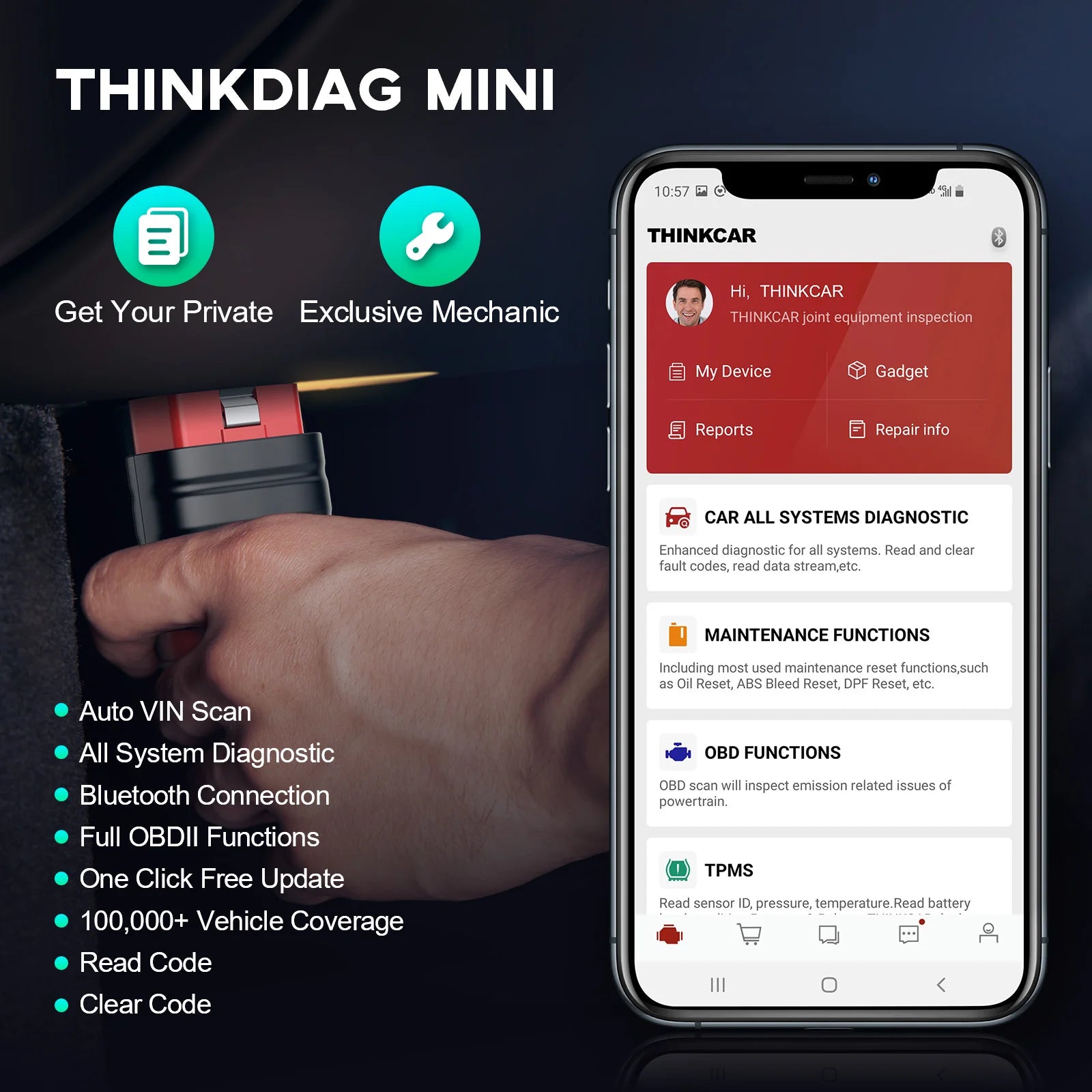 ThinkCar ThinkDiag Mini OBD2 Scanner &ndash; Full Diagnostics