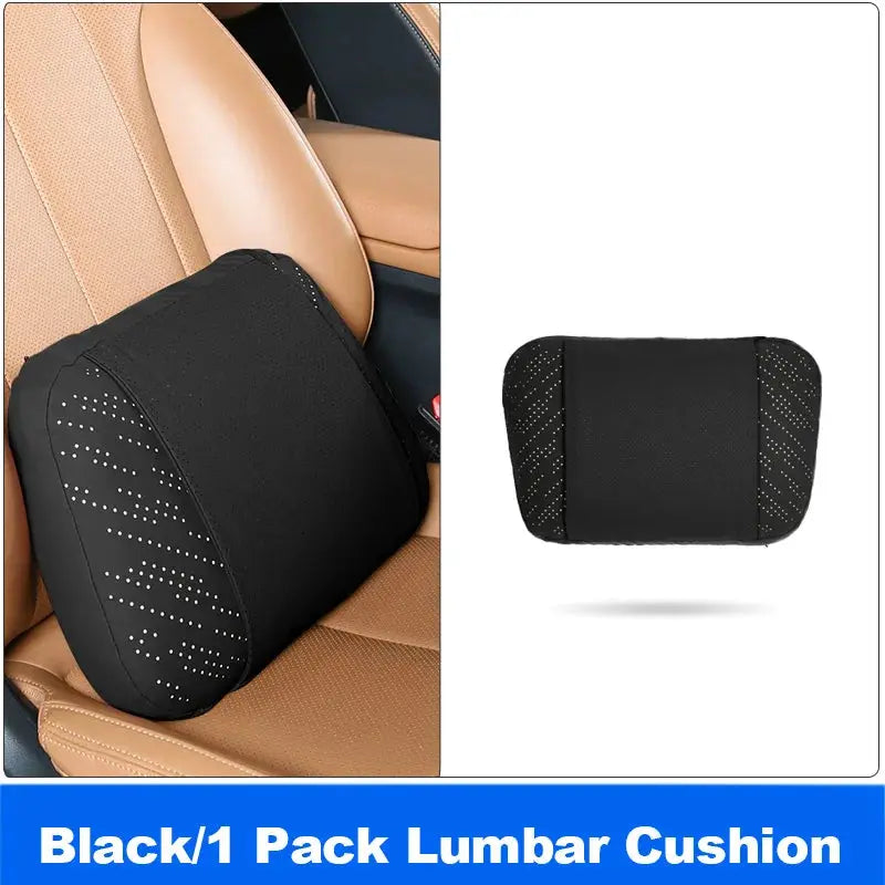 Vtear Universal Car Neck Pillow Lumbar Support Headrest Cushion Memory Foam Luminous Breathable Perforated Interior Accessories by InterCyprus Trading Ltd