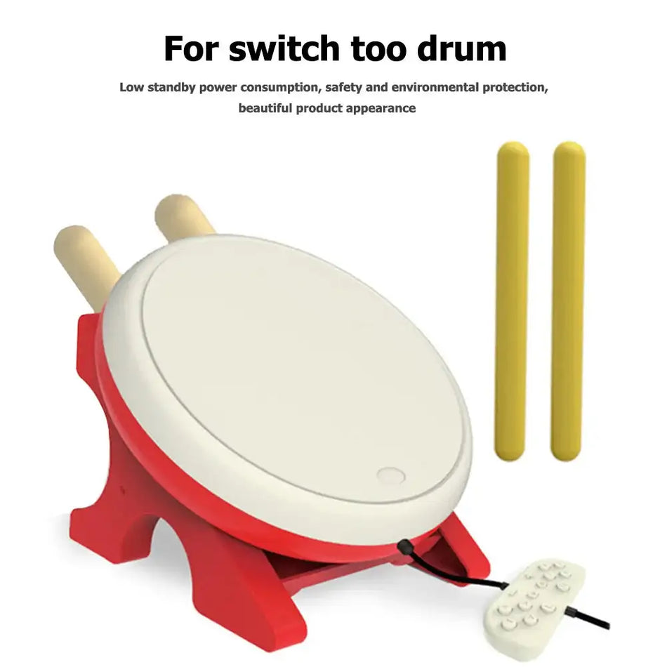 Wired Taiko Drum With Drumstick For Switch Taiko No Tatsujin