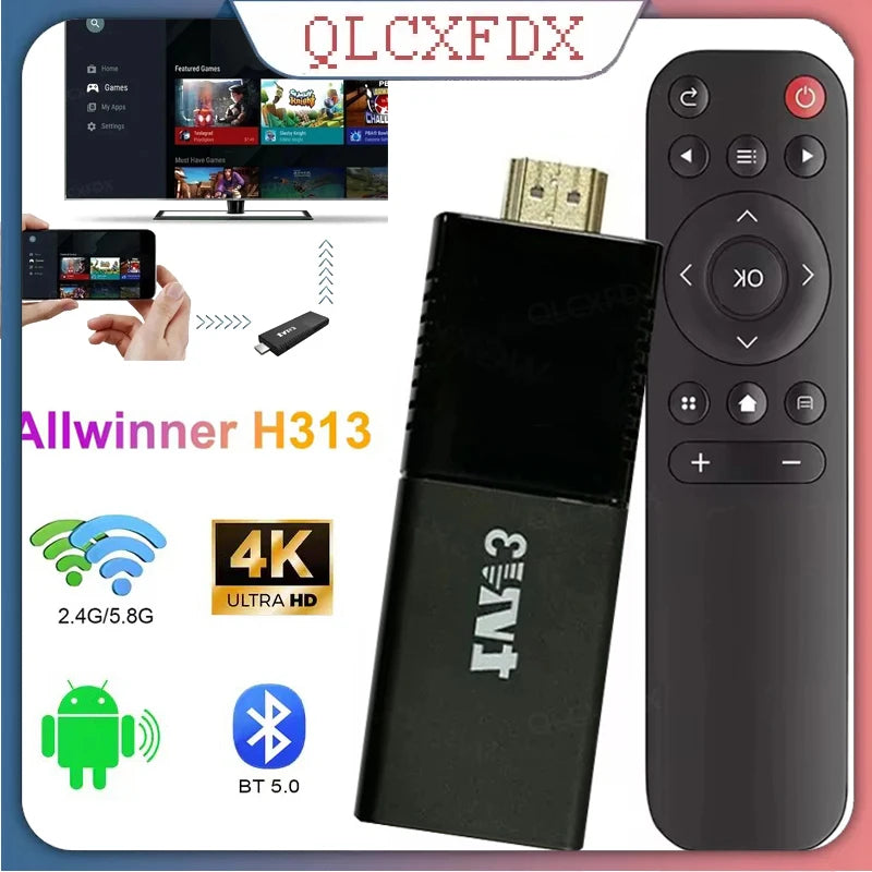G9 TV Stick &ndash; 4K Android TV Box With Dual Band WiFi