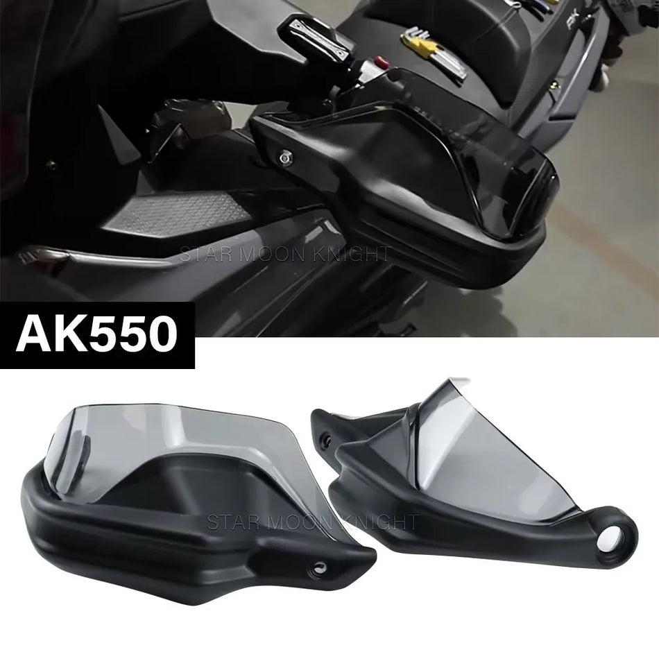 KYMCO AK550 Hand Guard Skyddssats med ABS och polykarbonat vindskydd, förlängningsbara handskydd