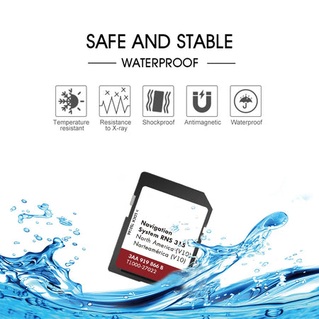 8GB SD Card North America Map Upgrade RNS 315 - Fast GPS