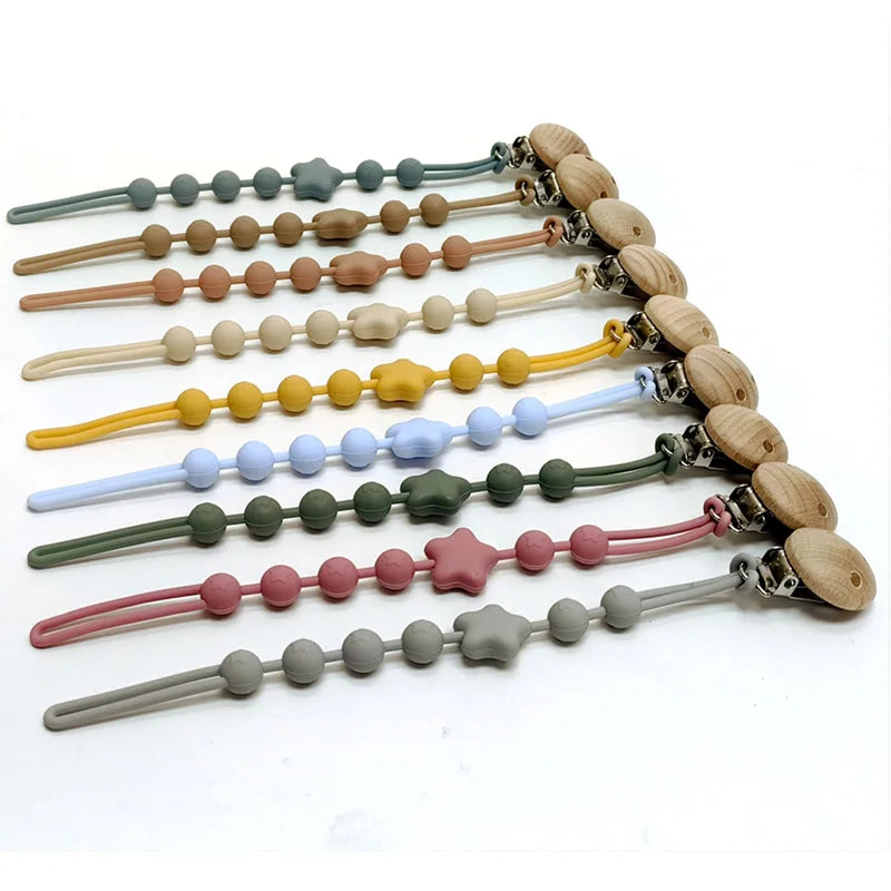 Silicone Pacifier Chain &ndash; Anti-Drop Safety Clip