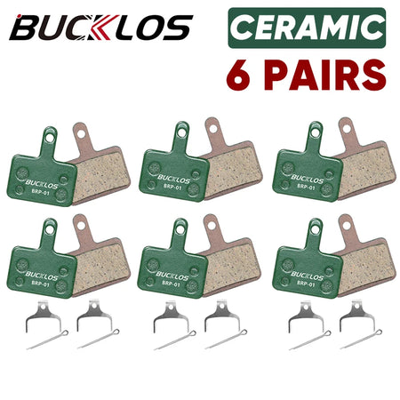 Bucklos Ceramic Disc Brake Pads B01S B05S &ndash; Durable Ceramic 6Pairs