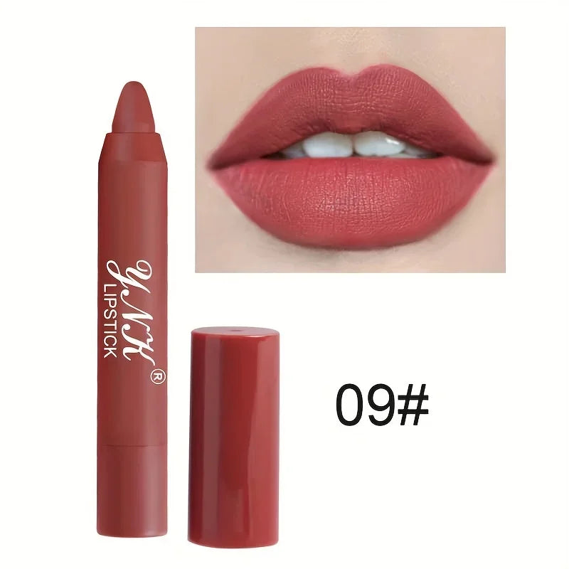 Nude Series Velvet Matte Waterproof Lipstick Pencil 09