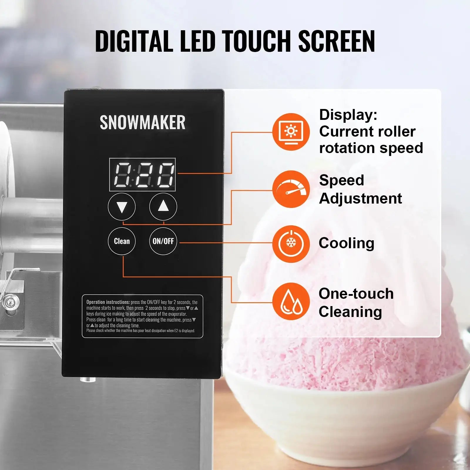 Commercial Air Cooled Snowflake Ice Machine Stainless Steel