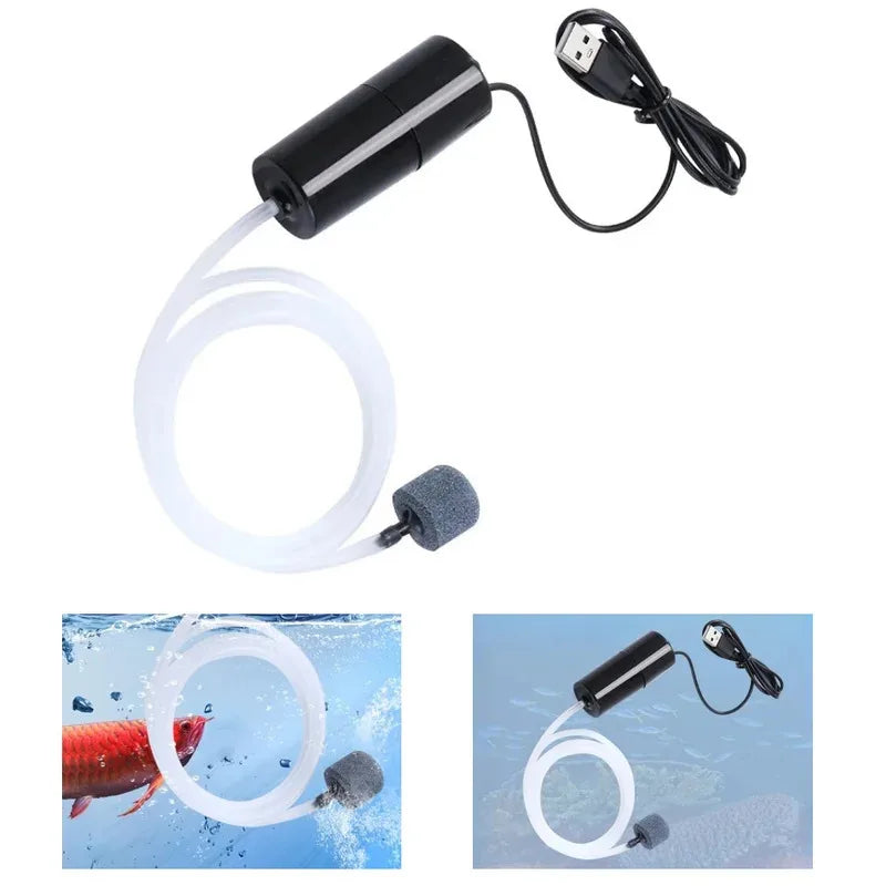 Aquarium Oxygen Air Pump USB Mini Aerator &ndash; Quiet Operation