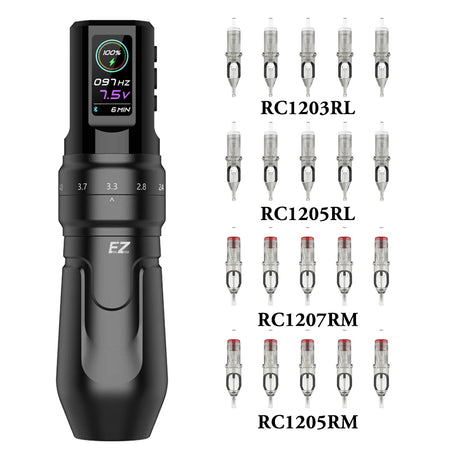EZ P3 Pro Wireless Tattoo Machine Kit - Adjustable Stroke