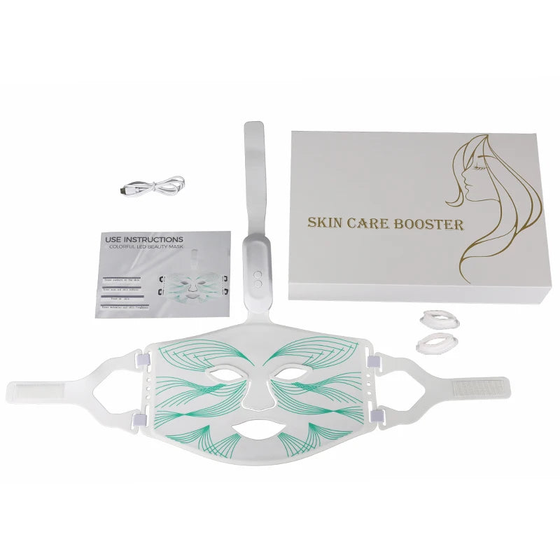 7 Color LED Photon Mask &ndash; Anti Aging Photon Therapy green