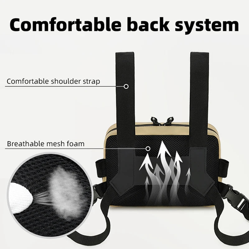 Outdoor Climbing Vest Bag Tactical Chest Rig &ndash; Laser Molle