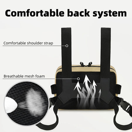 Outdoor Climbing Vest Bag Tactical Chest Rig &ndash; Laser Molle