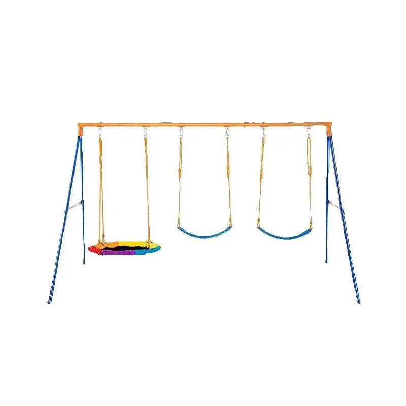 SucceBuy Swing Set &ndash; 600 Lbs Capacity For Kids Outdoor Fun