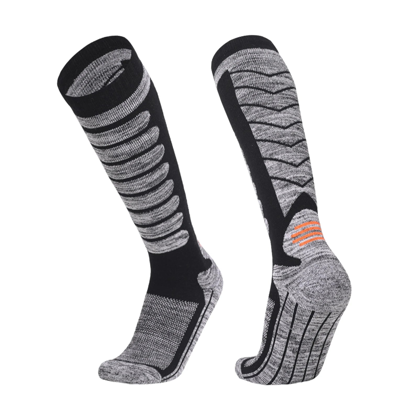Long Ski Socks &ndash; Premium Knit For Warmth And Comfort Black 1Pair / 40-45