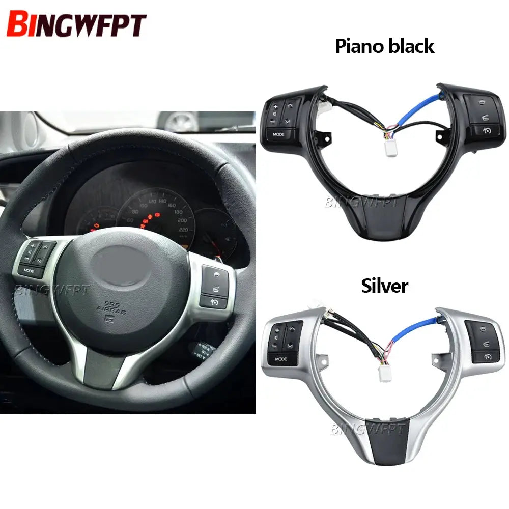 High Quality Steering Wheel Switches Buttons for Toyota Vitz / Yaris 2012 2013 2014 2015 2016 by InterCyprus Trading Ltd