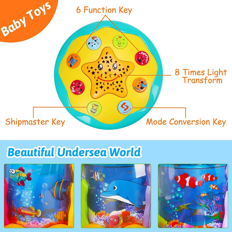 Ocean Light Rotary Projector Musical Toy for Toddlers