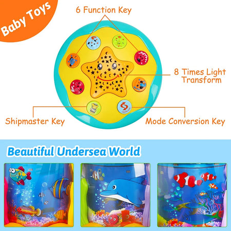 Ocean Light Rotary Projector Musical Toy for Toddlers