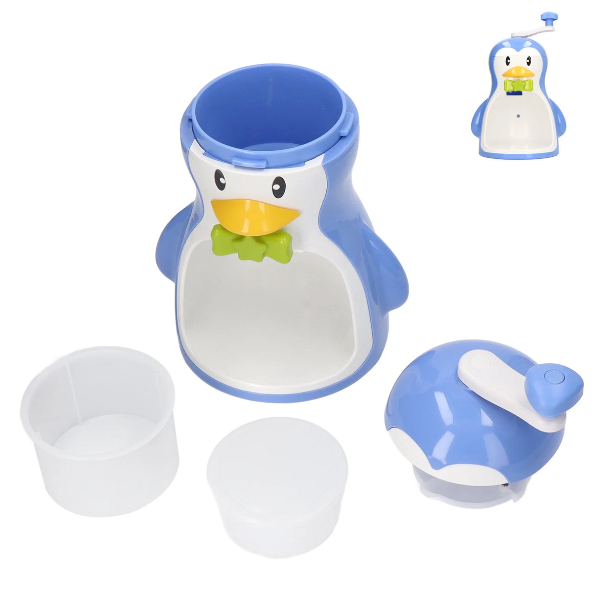 Penguin Snow Cone Maker - Fun Manual Ice Shaver for All Ages