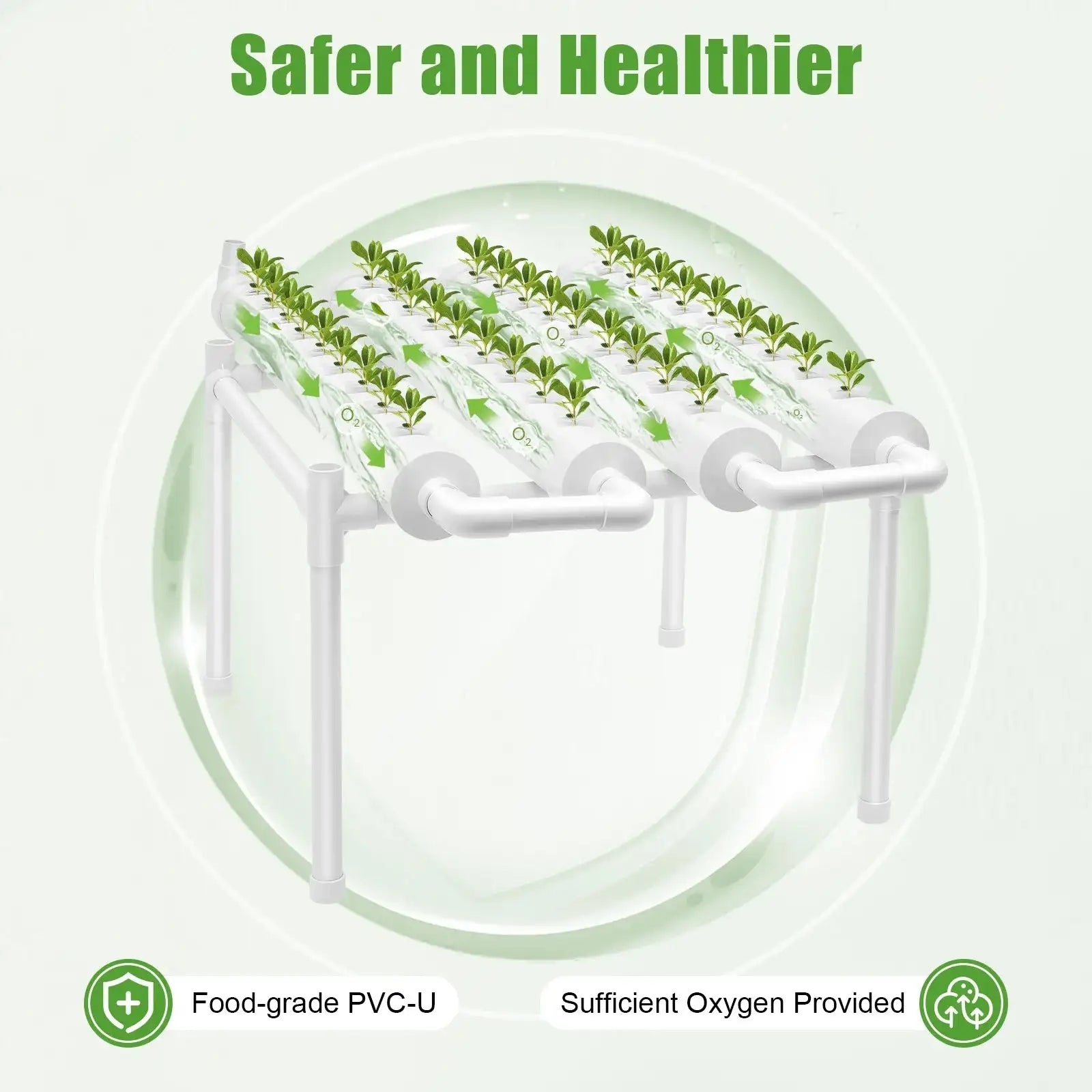 Hydroponic Grow Kit 36/54 Plant Sites &ndash; Space Saving Design