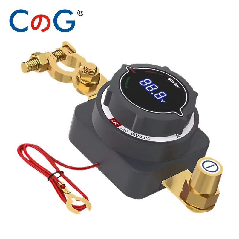 CG Digital Battery Disconnect Switch with Voltmeter for 5-80VDC Systems Default Title
