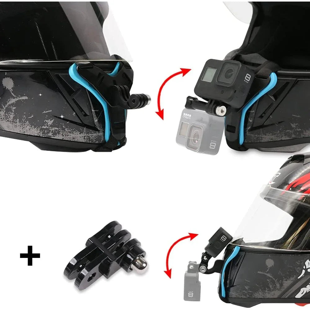 Motorcycle Helmet Chin Strap Mount for GoPro &amp; Action Cameras | Secure &amp; Compatible