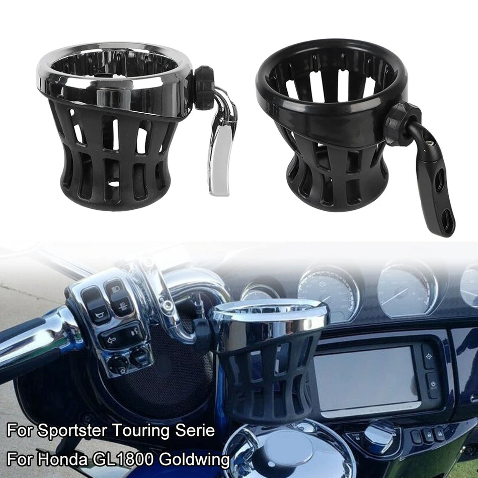 Kestävä alumiininen säilytyskotelo Honda GL1800 Gold Wingille juomapullotelineellä