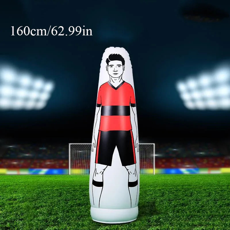 Soccer Inflatable Wall Training Dummy &ndash; Ideal Free Kick Training Aid red-1.6m