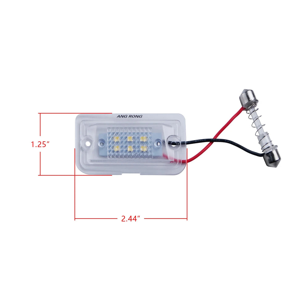 Světla pro registrační značku pro Mercedes-Benz W203 A209 W209 SL R230 Canbus bílá 6000K LED 6 x 3528 SMD LED