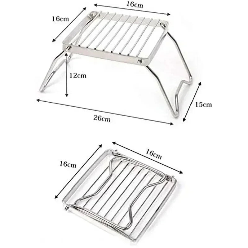 Outdoor Stainless Steel Stove Holder &ndash; Durable Portable Cooking Solution