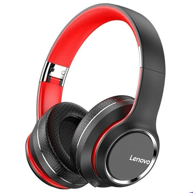 Lenovo HD200 Bluetooth Earphones - Foldable Wireless Headphones with Noise Cancellation HD200 Black
