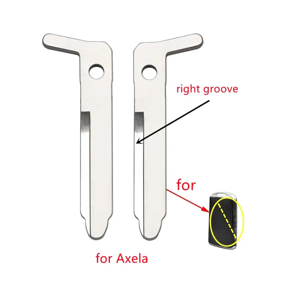 10pcs/lot Emergency Insert Small Smart Key Blade for Mazda CX-30 Axela Uncut by InterCyprus Trading Ltd
