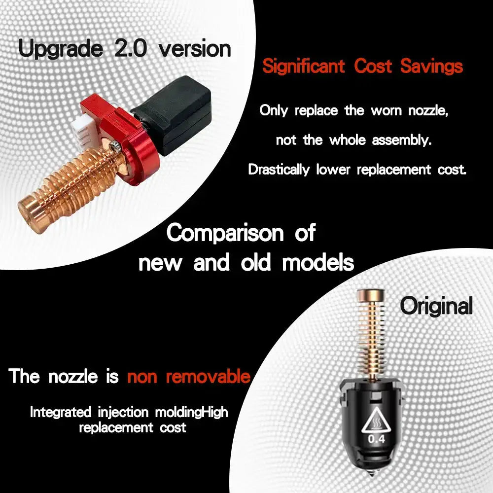 Upgrade Hotend for Flashforge Adventurer 5M Ceramic 280C
